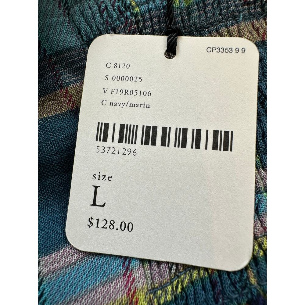 Free People Gabrielle Blue Plaid Ruffle Hem Maxi Skirt NWT Size L Boho - Picture 5 of 15